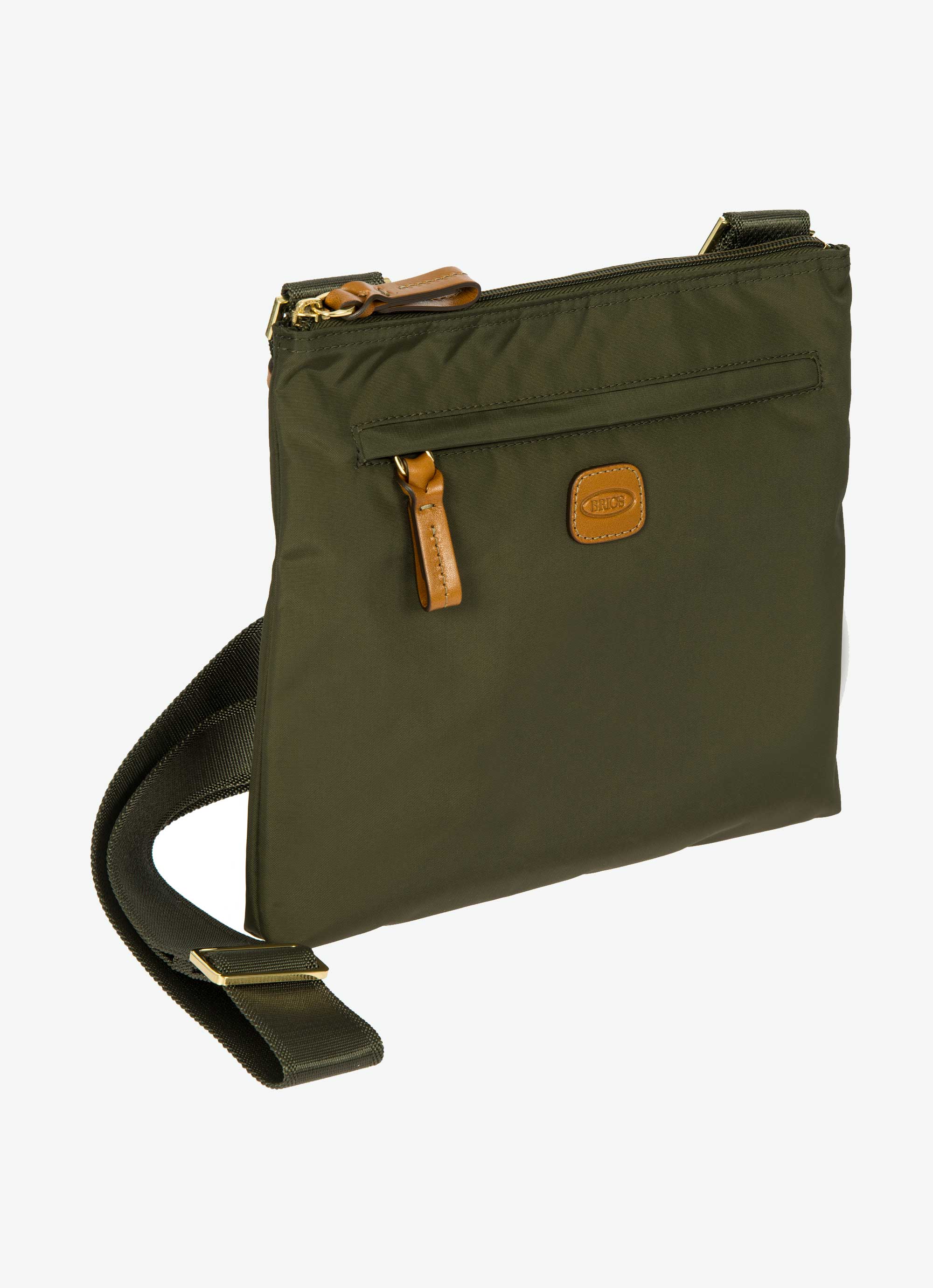 Borsa a tracolla in nylon con dettagli in pelle Bric's X-Bag