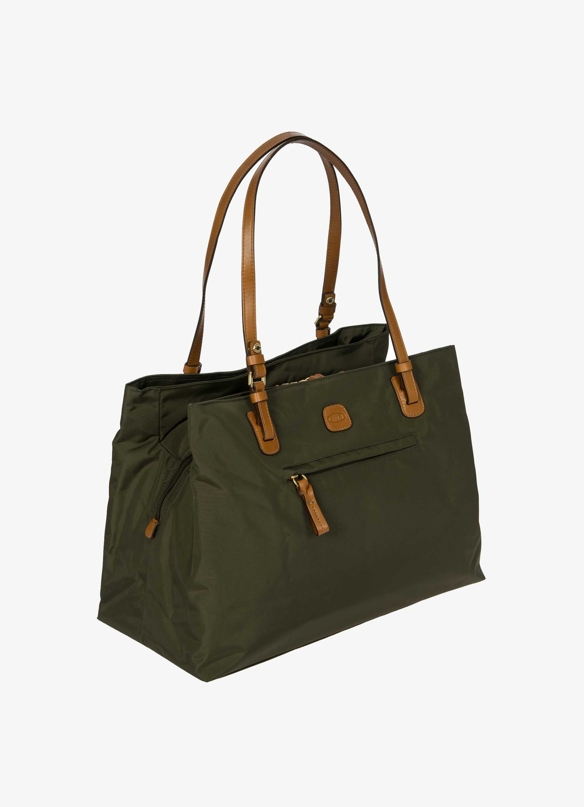 Borsa Shopper grande in nylon e dettagli in pelle Bric's X-Bag