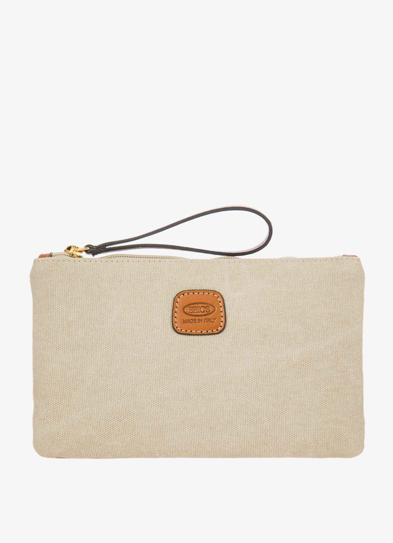 Flache Clutch aus Baumwoll-Canvas - Handtaschen | Bric's
