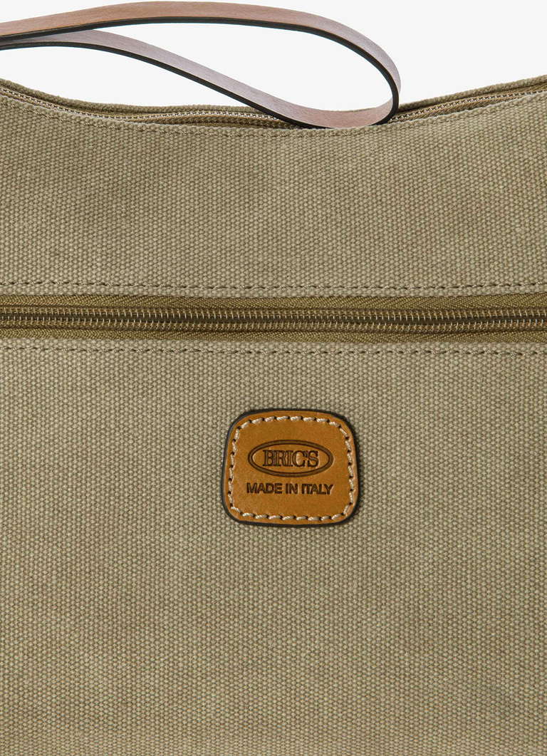 Coated canvas cotton shoulderbag small Martina - Bric's