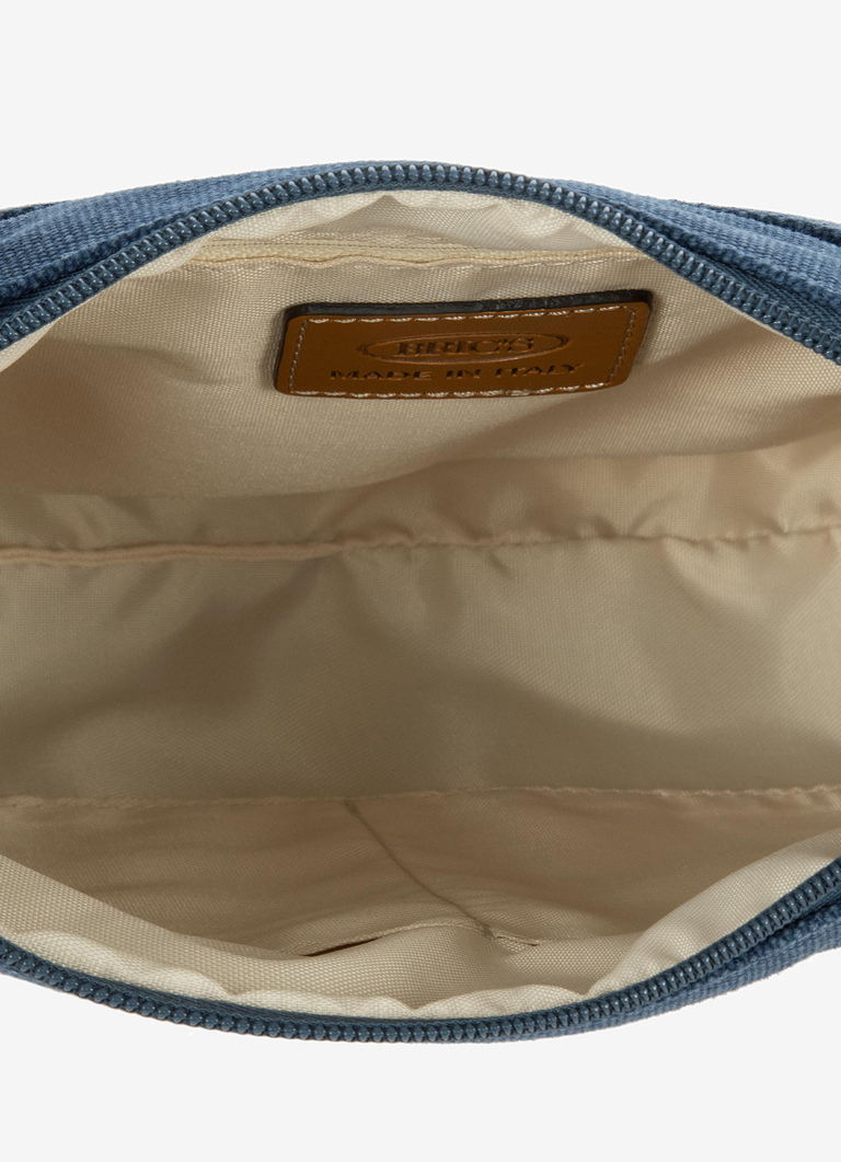 Coated canvas cotton shoulderbag slim Emma - Bric's