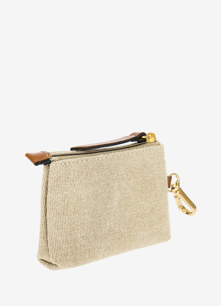 Mini pouch in canvas di cotone con gancetto - Bric's
