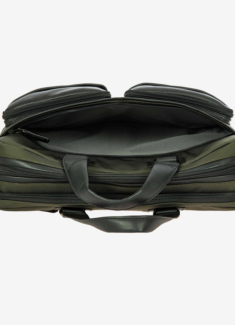 Laptop-Rucksack aus Leder und Nylon, Kollektion Monza - Bric's
