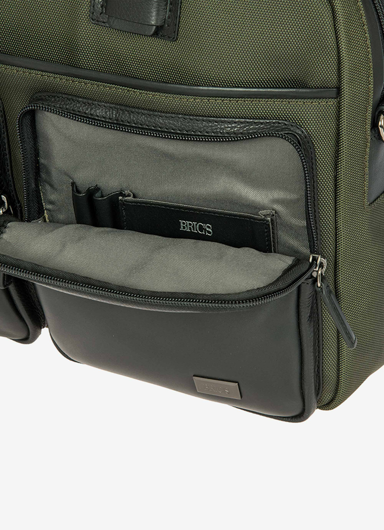 Laptop-Rucksack aus Leder und Nylon, Kollektion Monza - Bric's