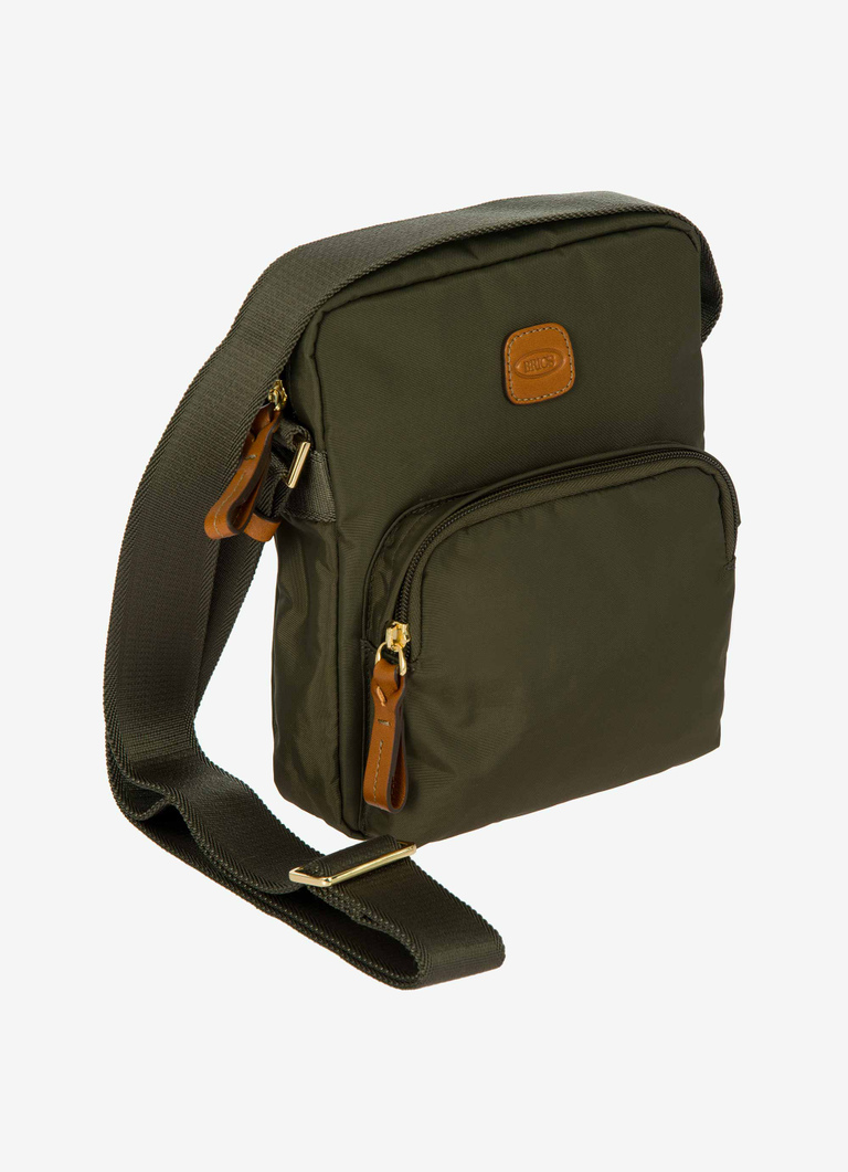 Sacoche à bandoulière en nylon avec détails en cuir Bric's X-Bag - Bric's