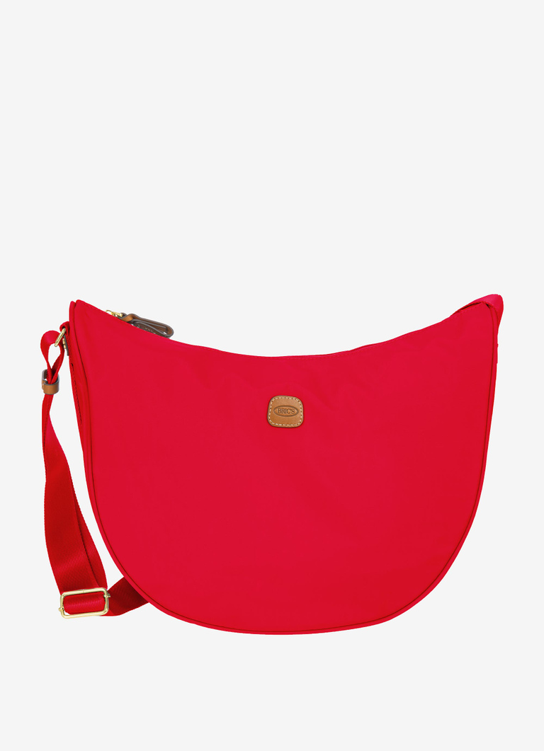 Grand sac bandoulière demi-lune en nylon - X-Bag | Bric's
