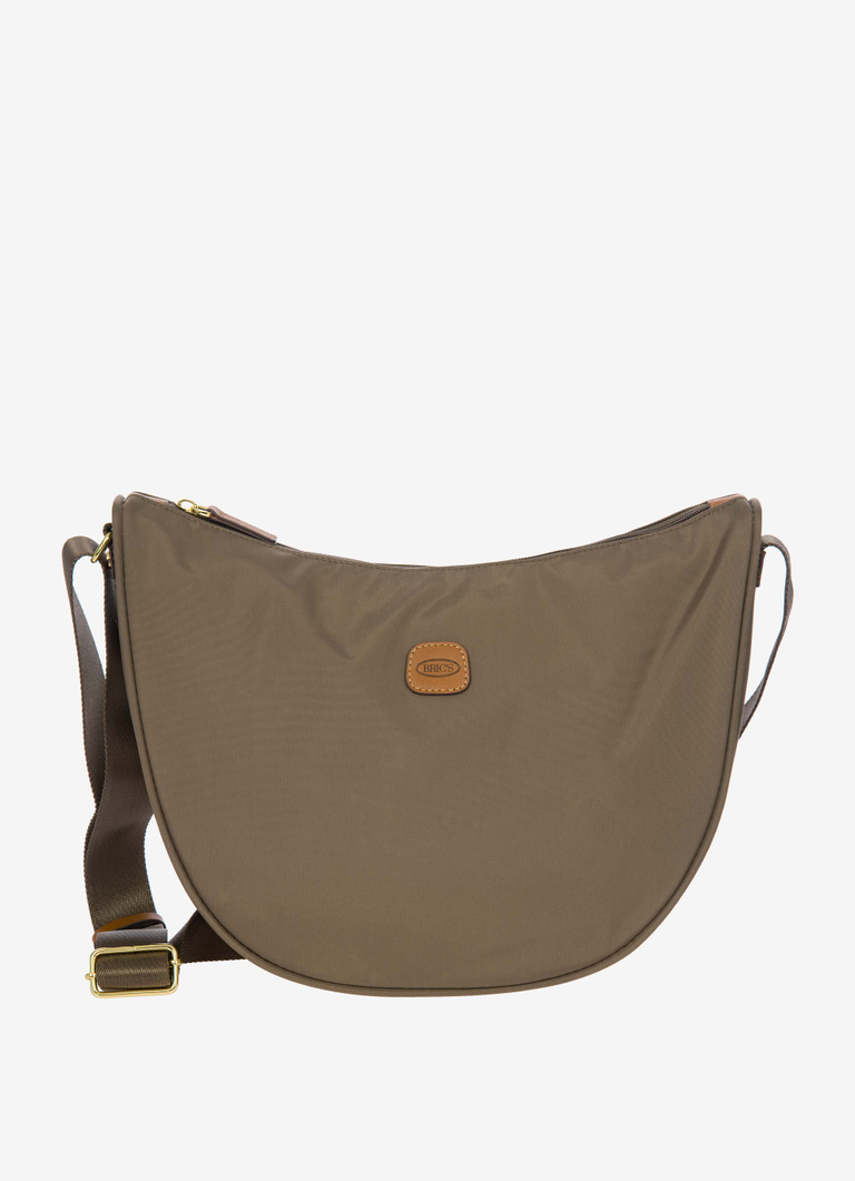 Petit sac à bandoulière demi-lune en nylon - X-Bag | Bric's