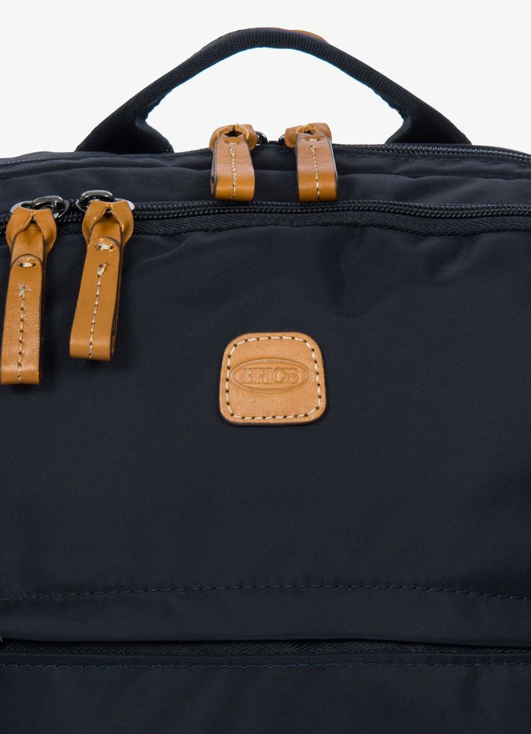 Sac à dos grand format confectionné en nylon avec détails en cuir Bric's X-Travel - Bric's