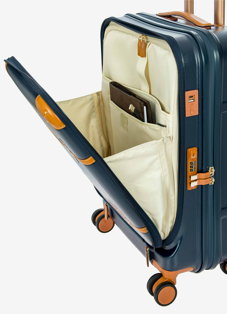 Trolley cabine business avec porte pc et usb Bellagio - Bric's