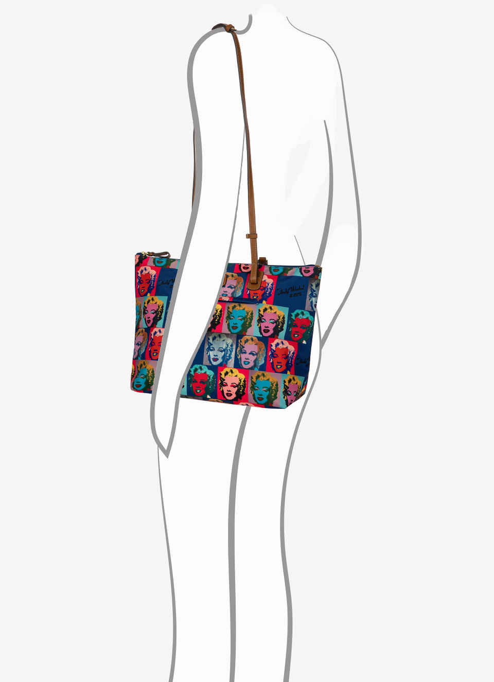 Bolso Sportina grande Andy Warhol x Bric's Colección Especial - Bric's