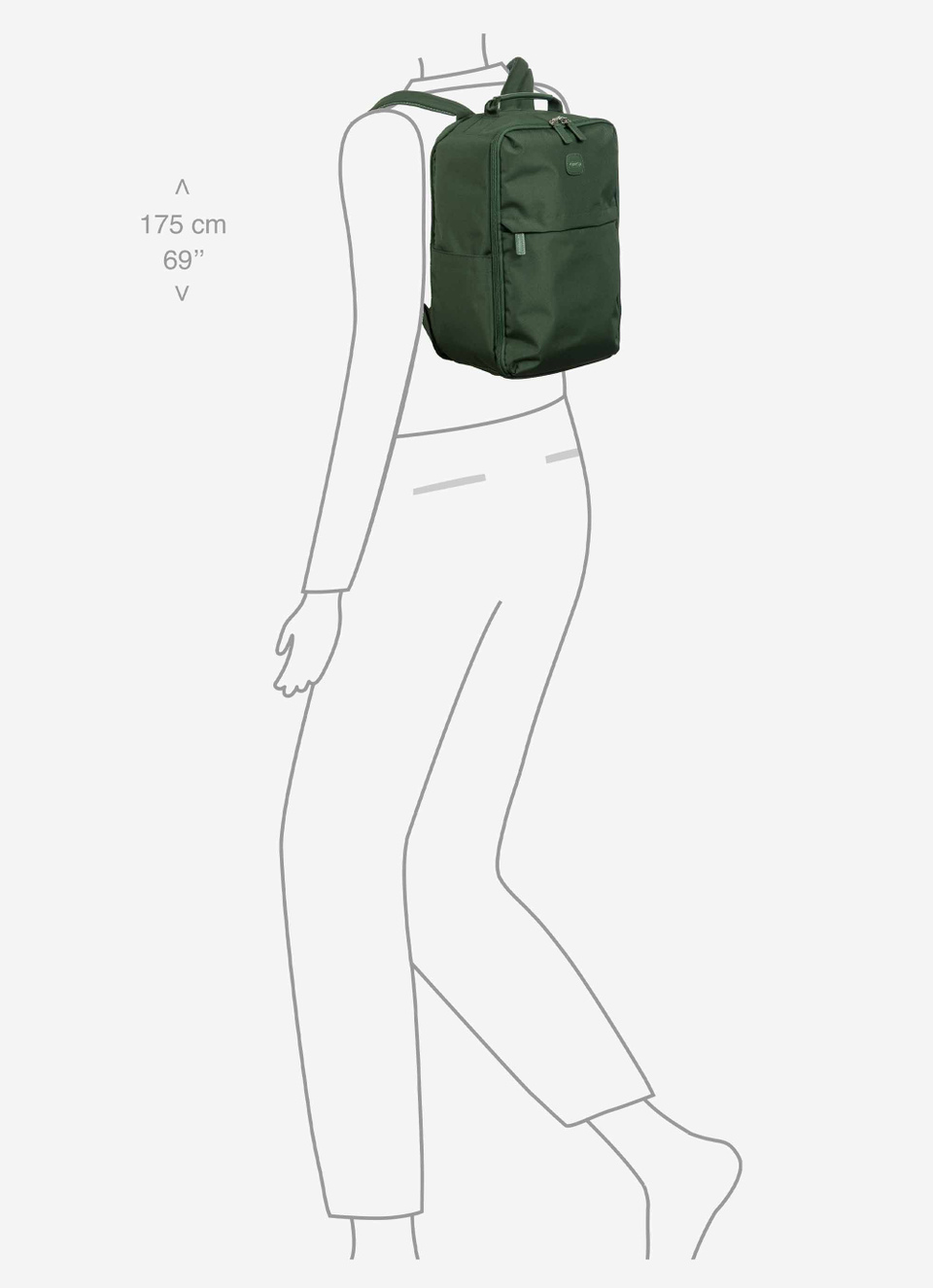Einfarbiger Underseat-Rucksack - Bric's
