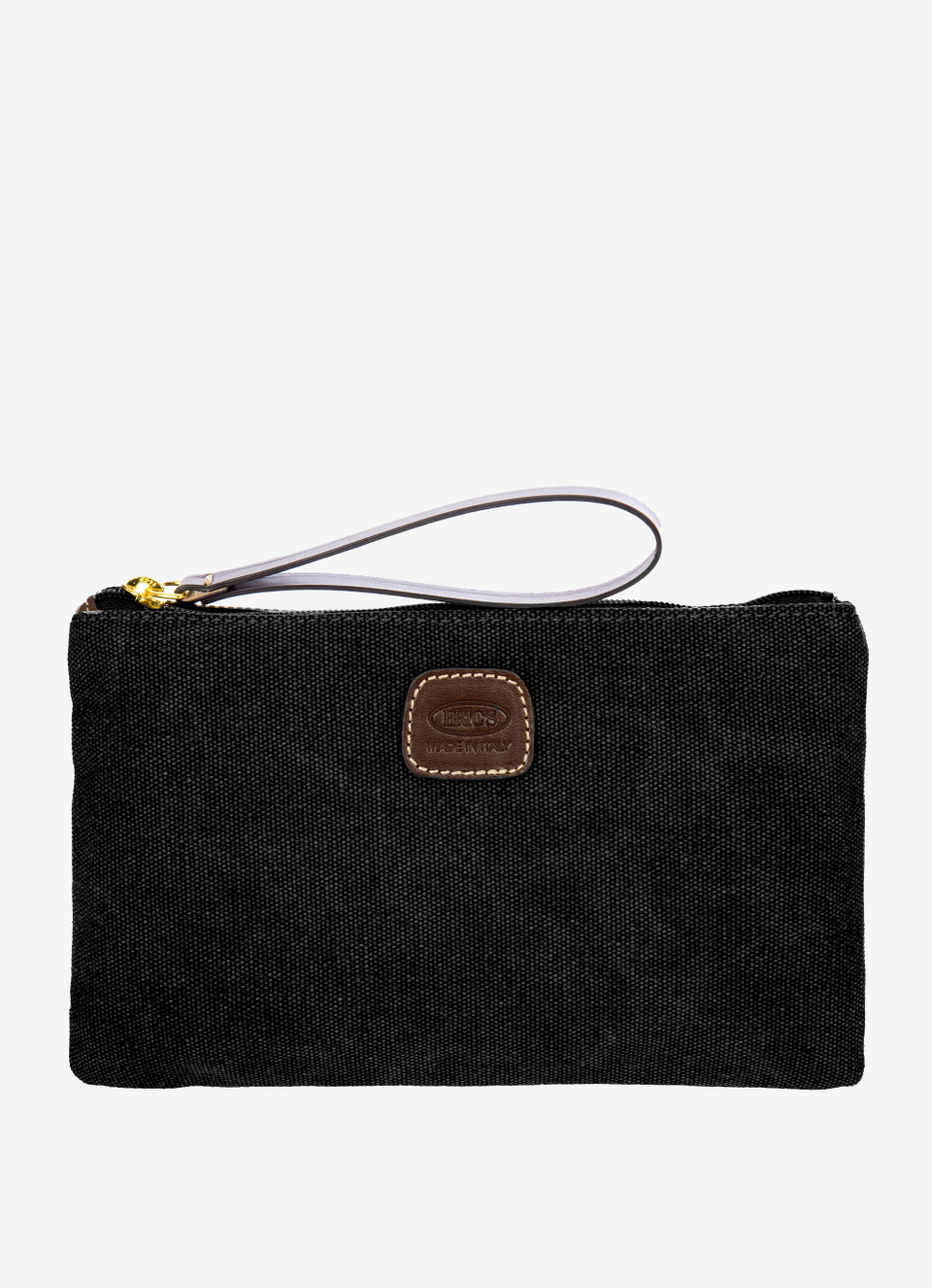 Coated canvas cotton slim pochette - Bric's