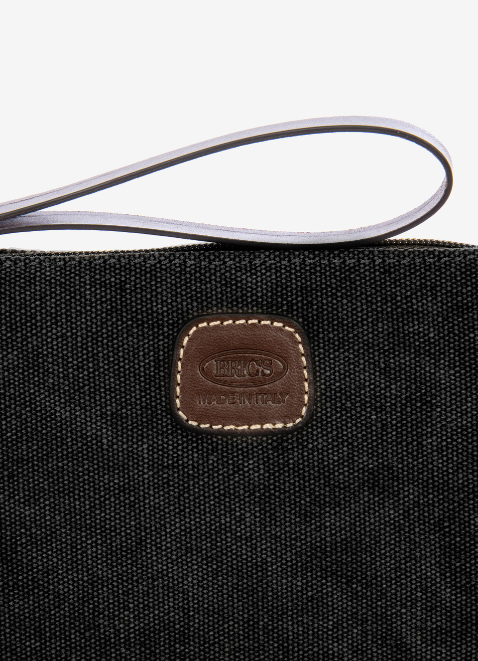 Coated canvas cotton slim pochette - Bric's