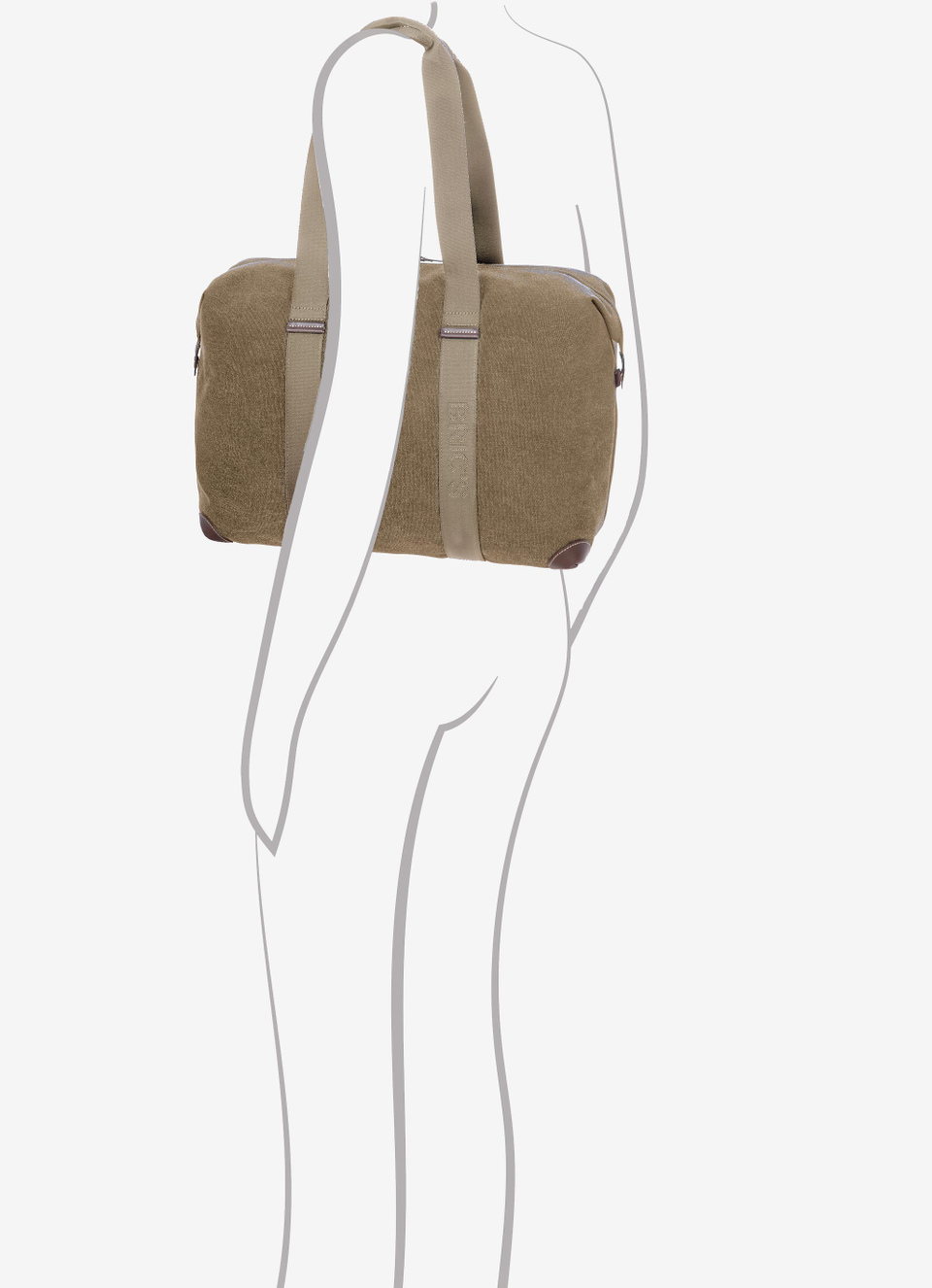 Coated canvas cotton medium holdall - Bric's
