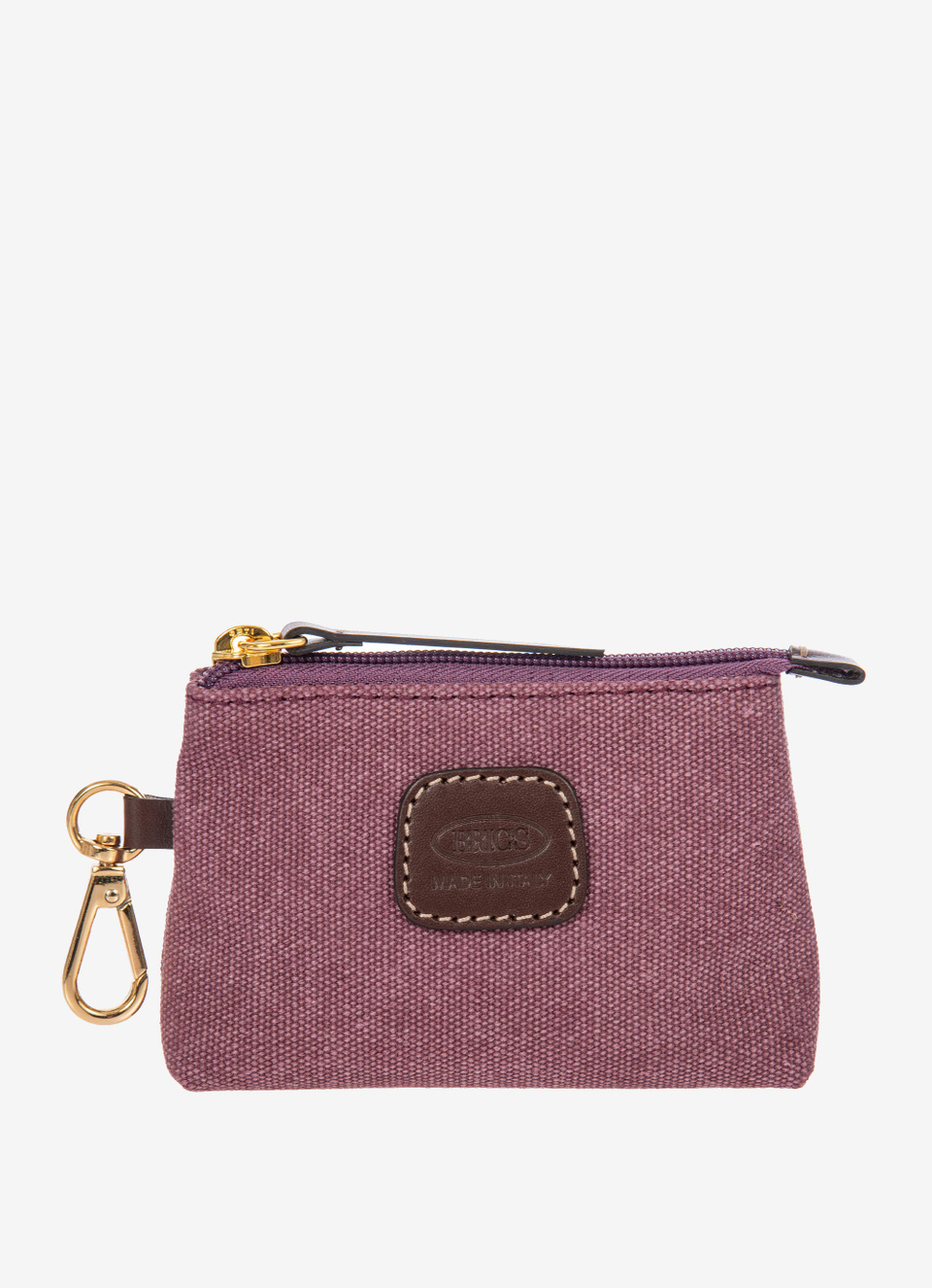 Coated canvas cotton mini pouch with small hook - Bric's