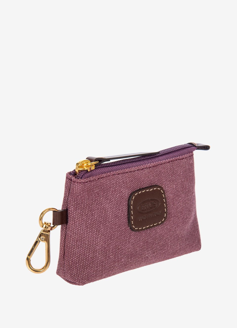 Coated canvas cotton mini pouch with small hook - Bric's