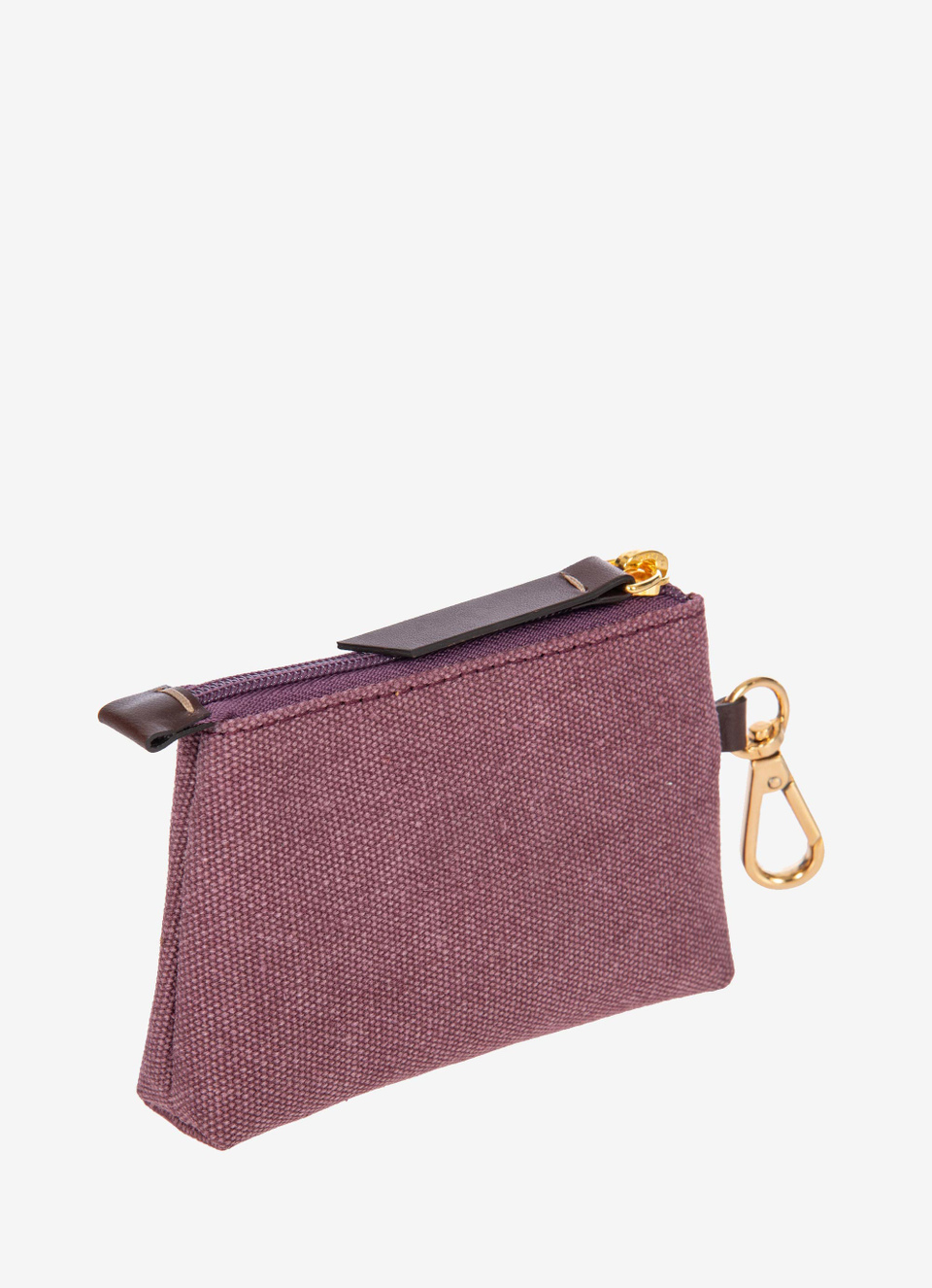 Coated canvas cotton mini pouch with small hook - Bric's