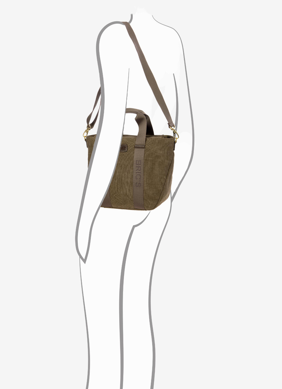 Coated canvas cotton shopping bag Ludovica - Bric's