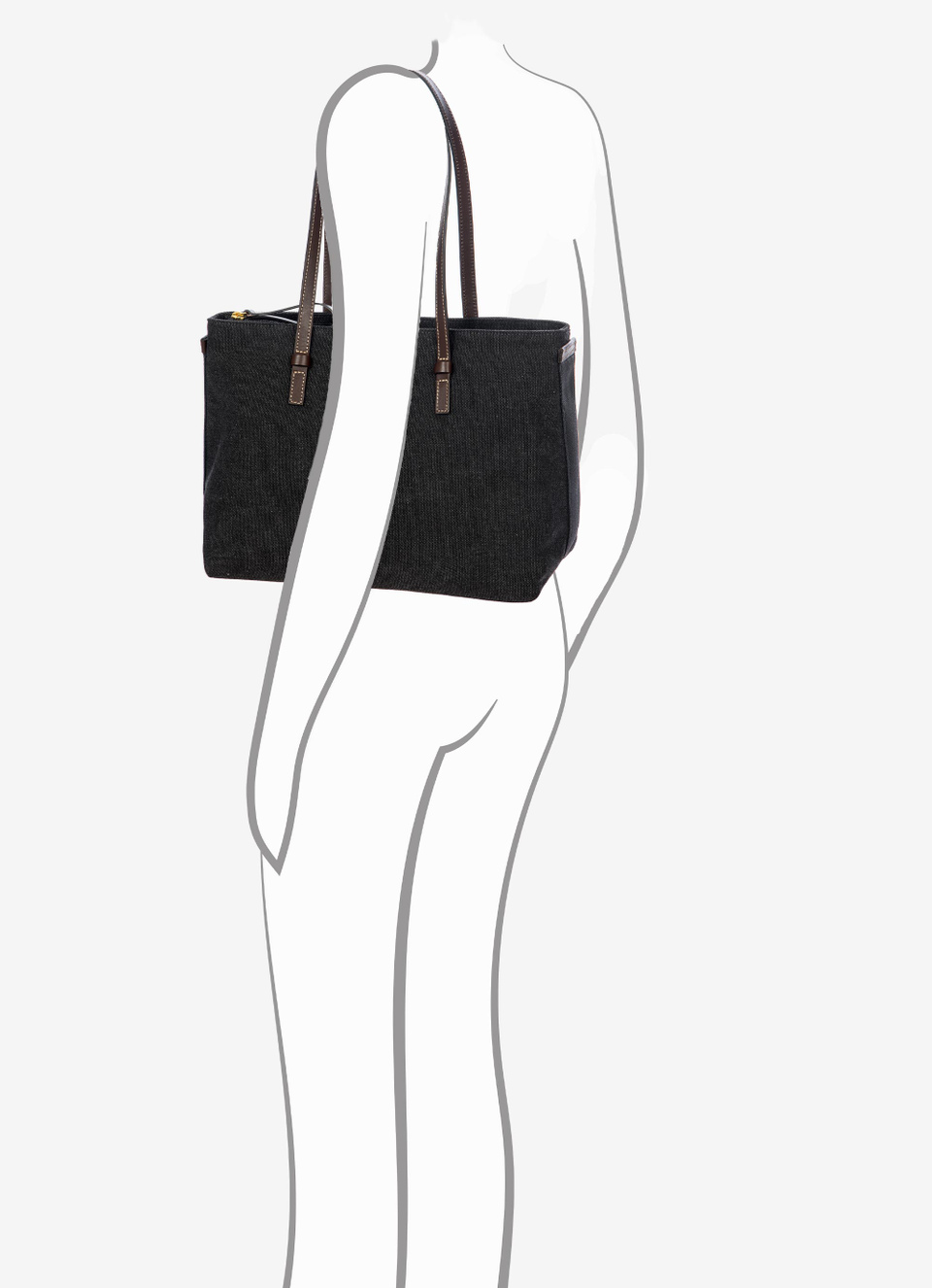 Coated canvas cotton tote bag Vittoria - Bric's