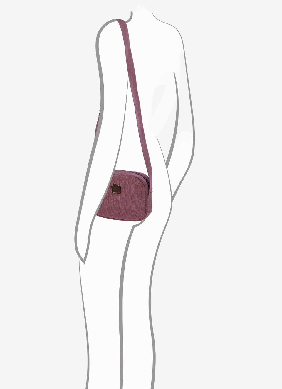Coated canvas cotton shoulderbag Erica - Bric's