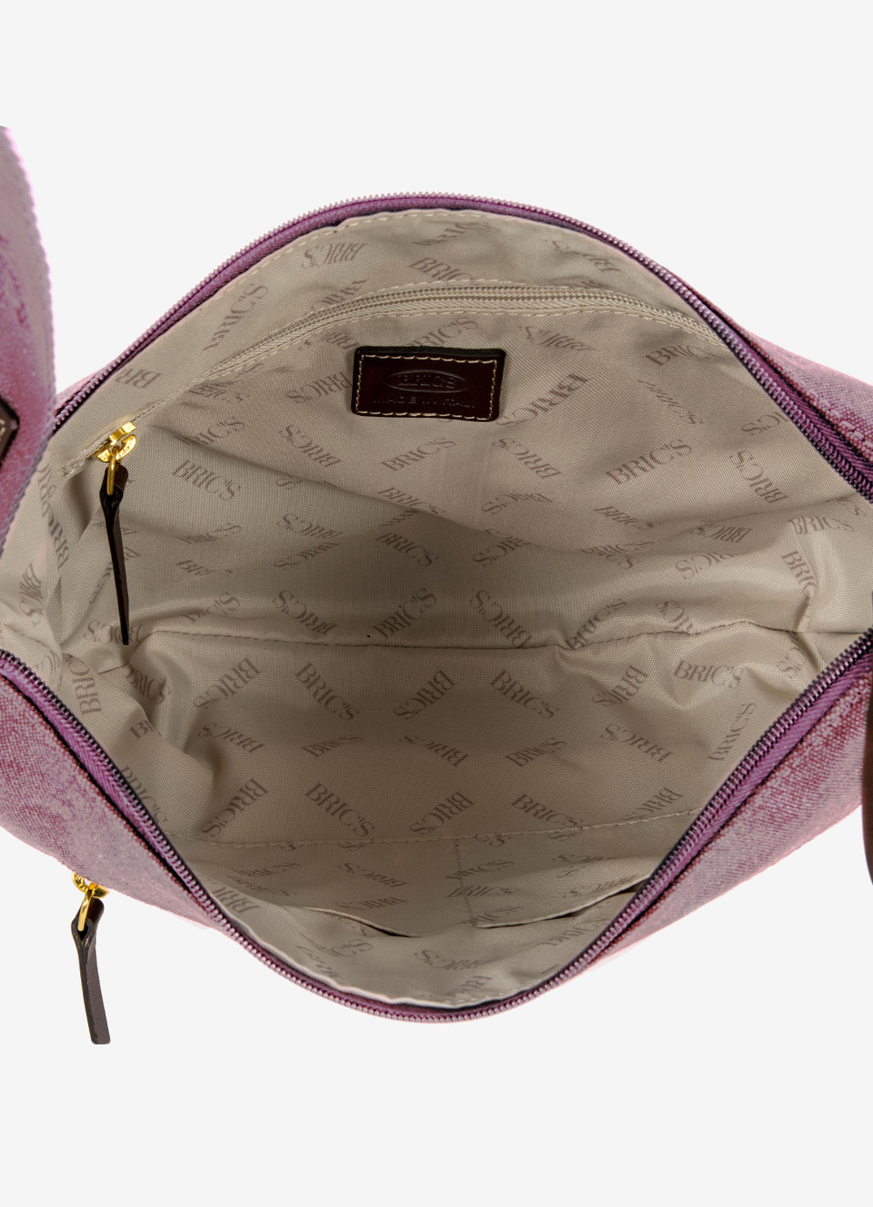 Coated canvas cotton flat shoulderbag - Bric's