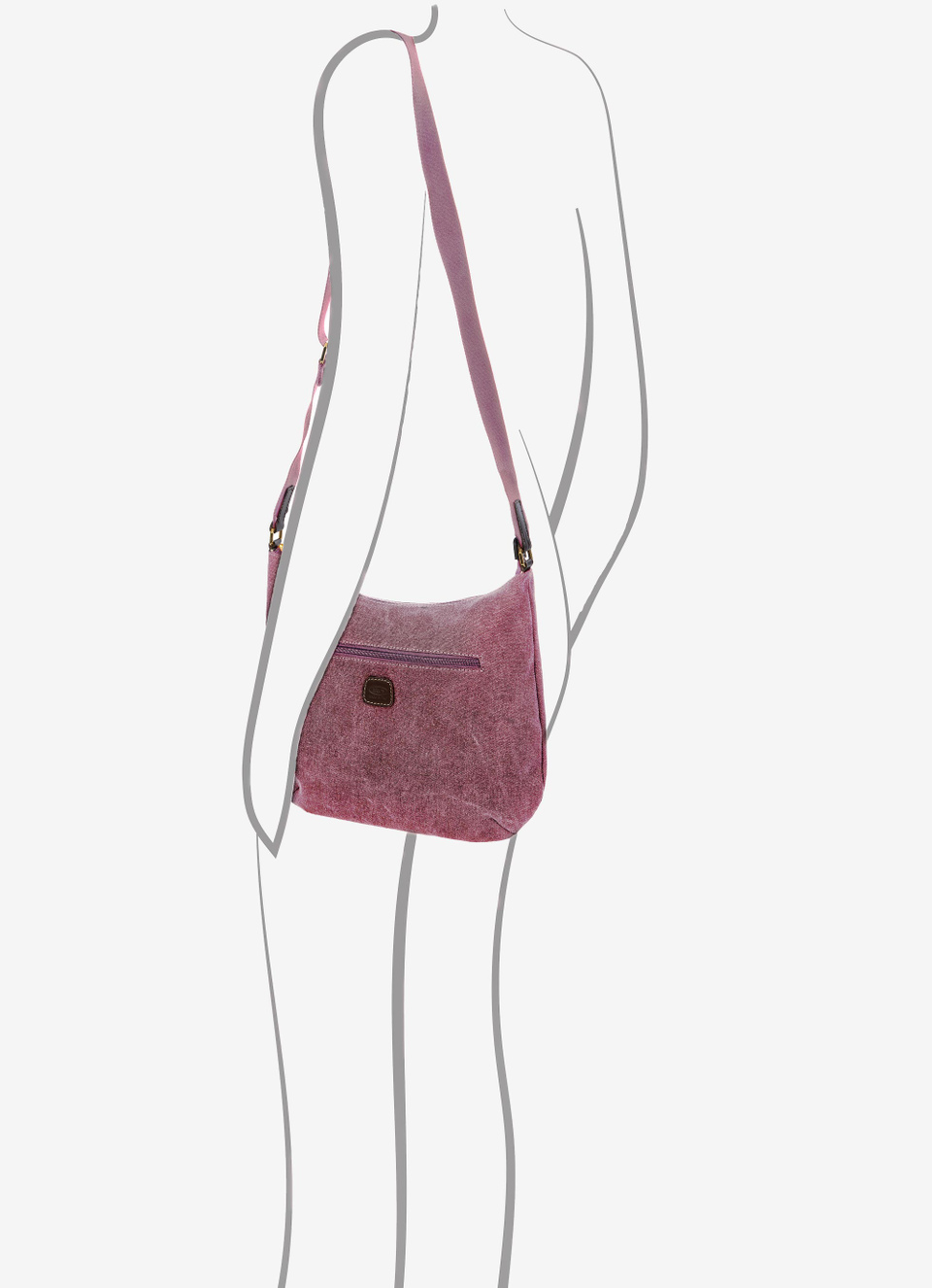 Coated canvas cotton flat shoulderbag - Bric's