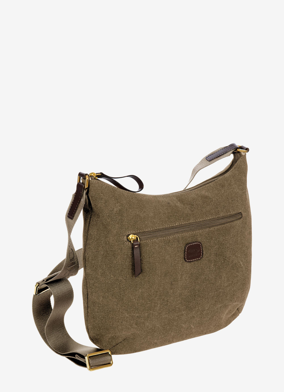 Coated canvas cotton flat shoulderbag - Bric's