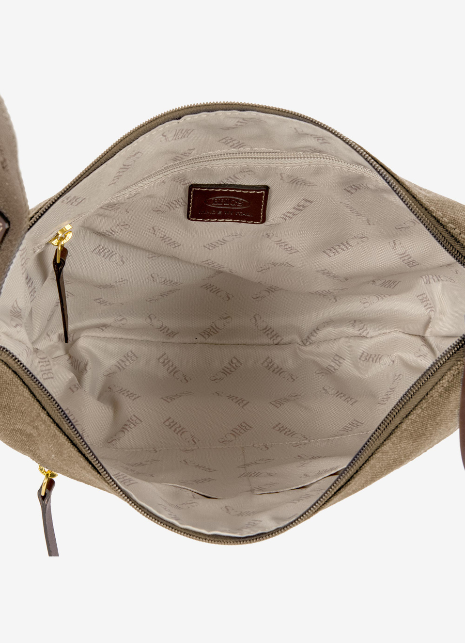 Coated canvas cotton flat shoulderbag - Bric's