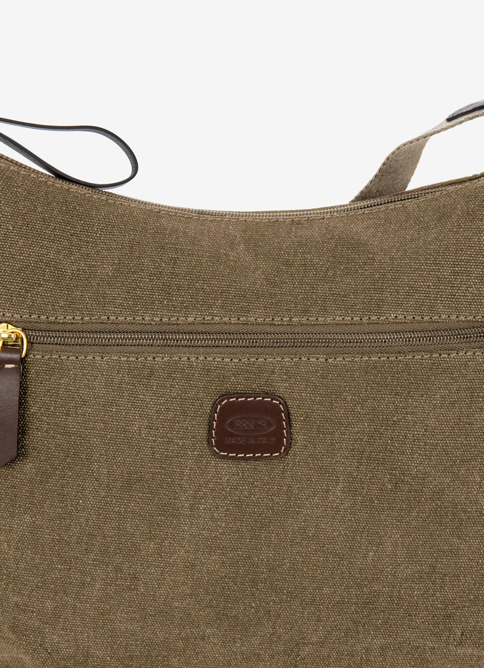 Coated canvas cotton flat shoulderbag - Bric's