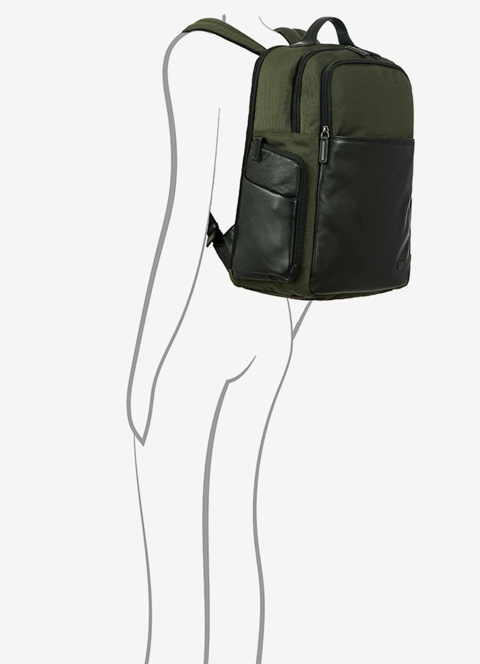 Rucksack XL für das Büro mit Laptop-Fach und USB - Bric's