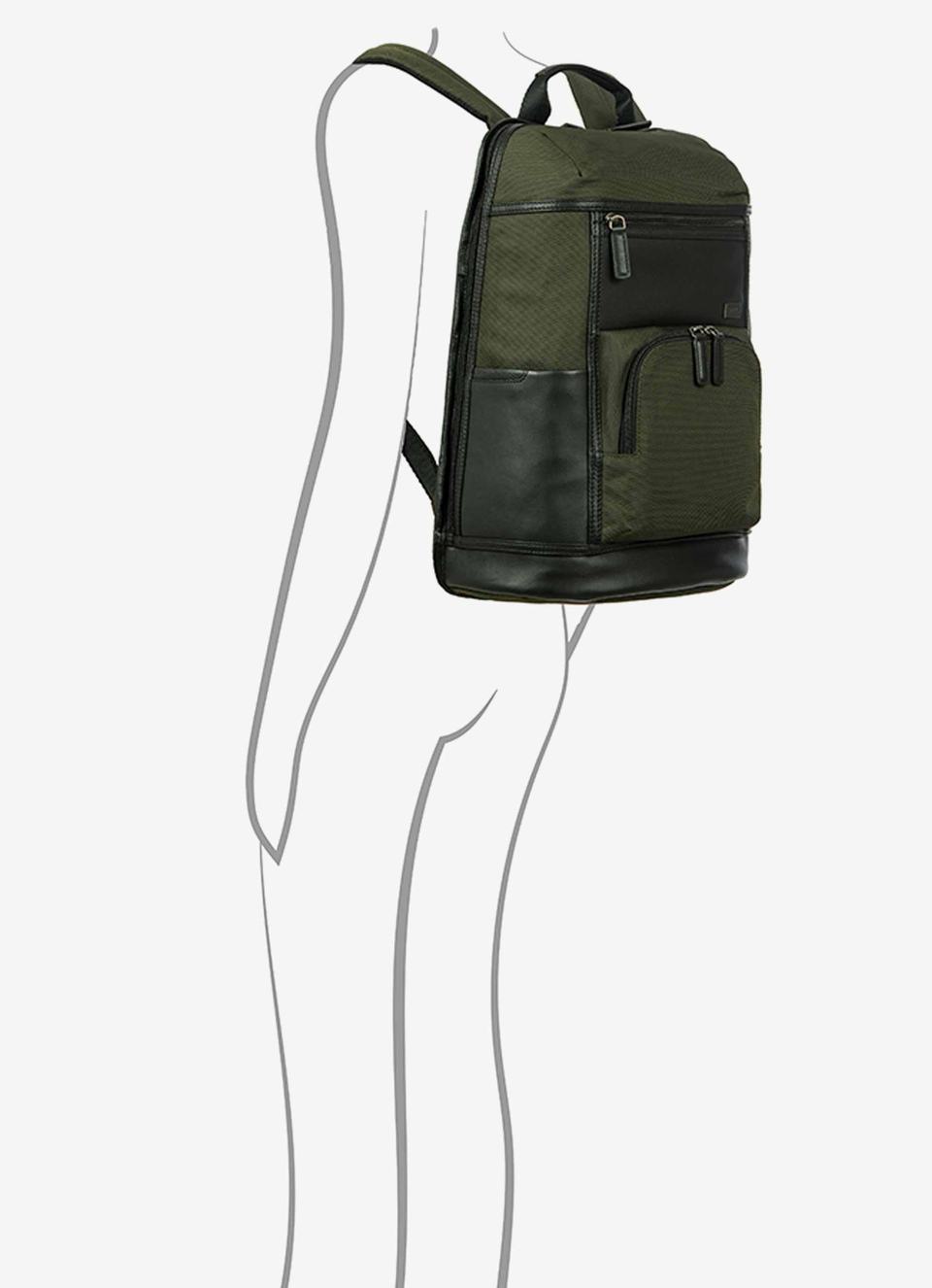 Sac à dos Urban en cuir et nylon, collection Monza - Bric's