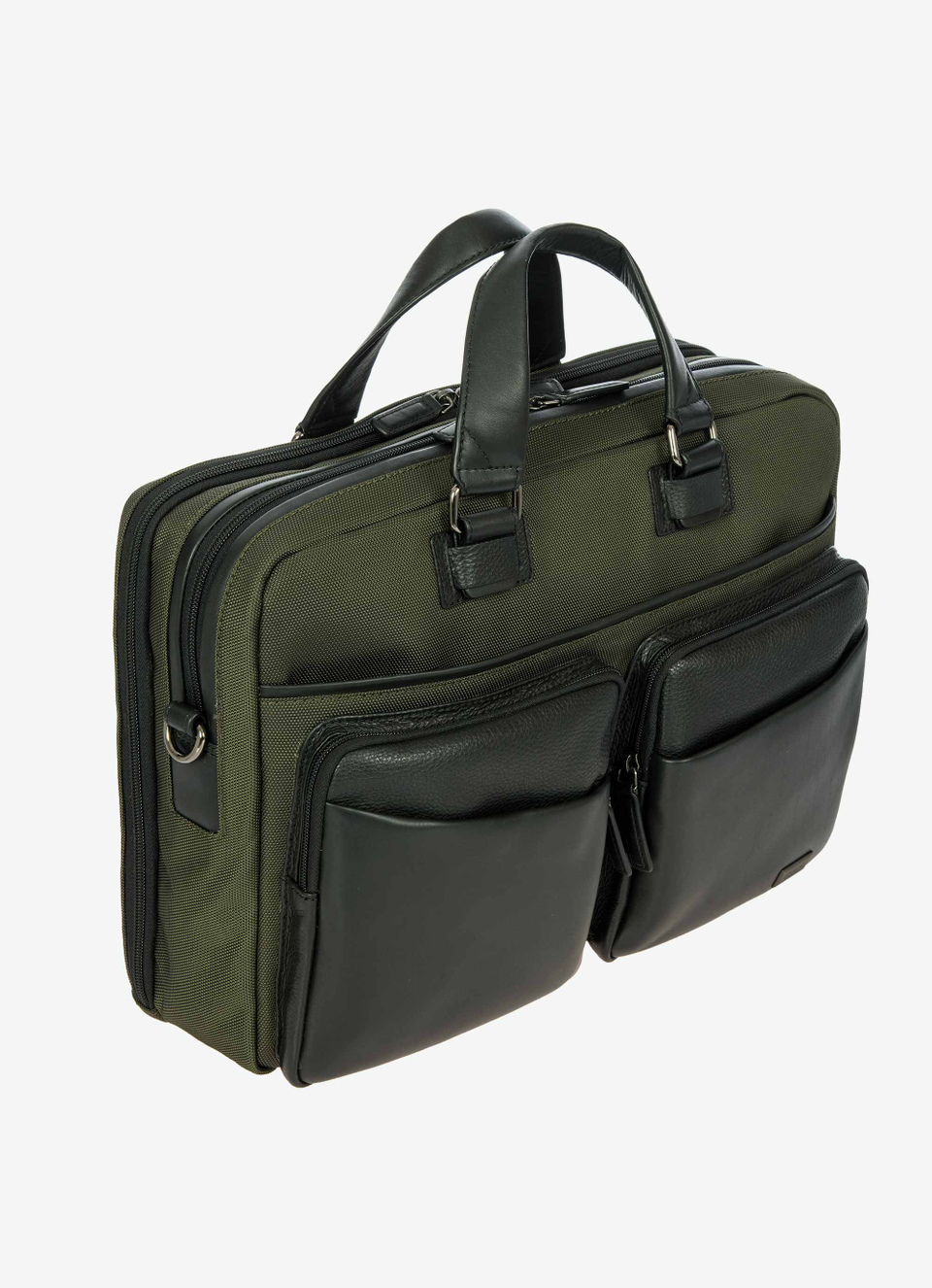 Sacoche ordinateur en cuir et nylon, collection Monza - Bric's