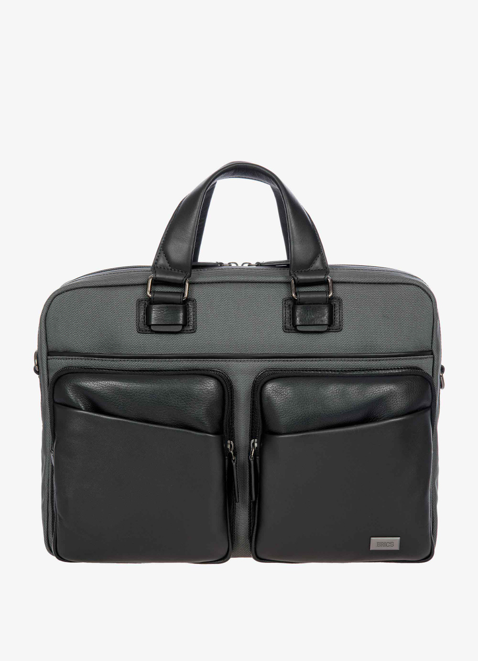 Maletín para portátil de piel y nailon, colección Monza - Bric's