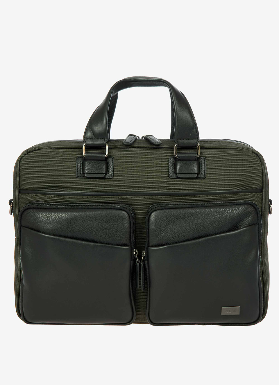 Maletín para portátil de piel y nailon, colección Monza - Bric's