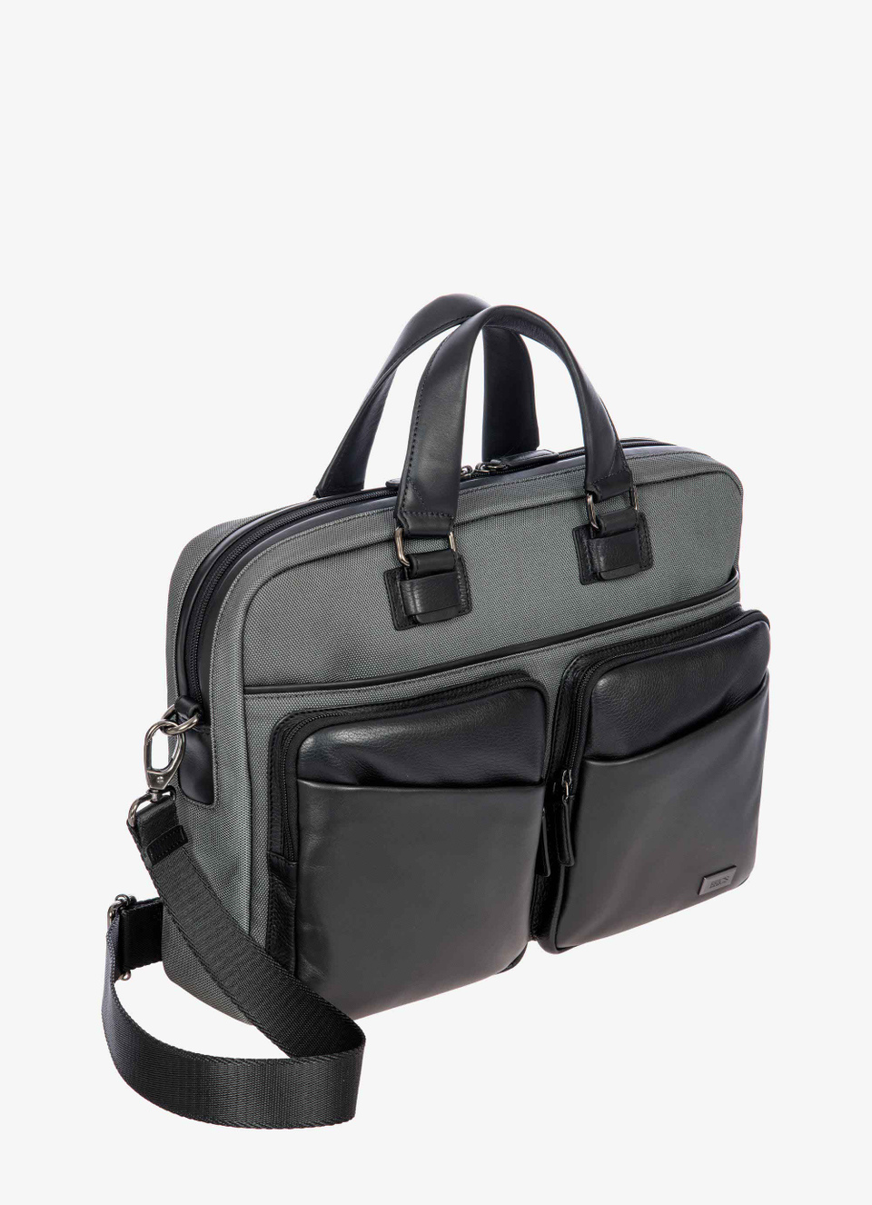 Maletín para portátil de piel y nailon, colección Monza - Bric's