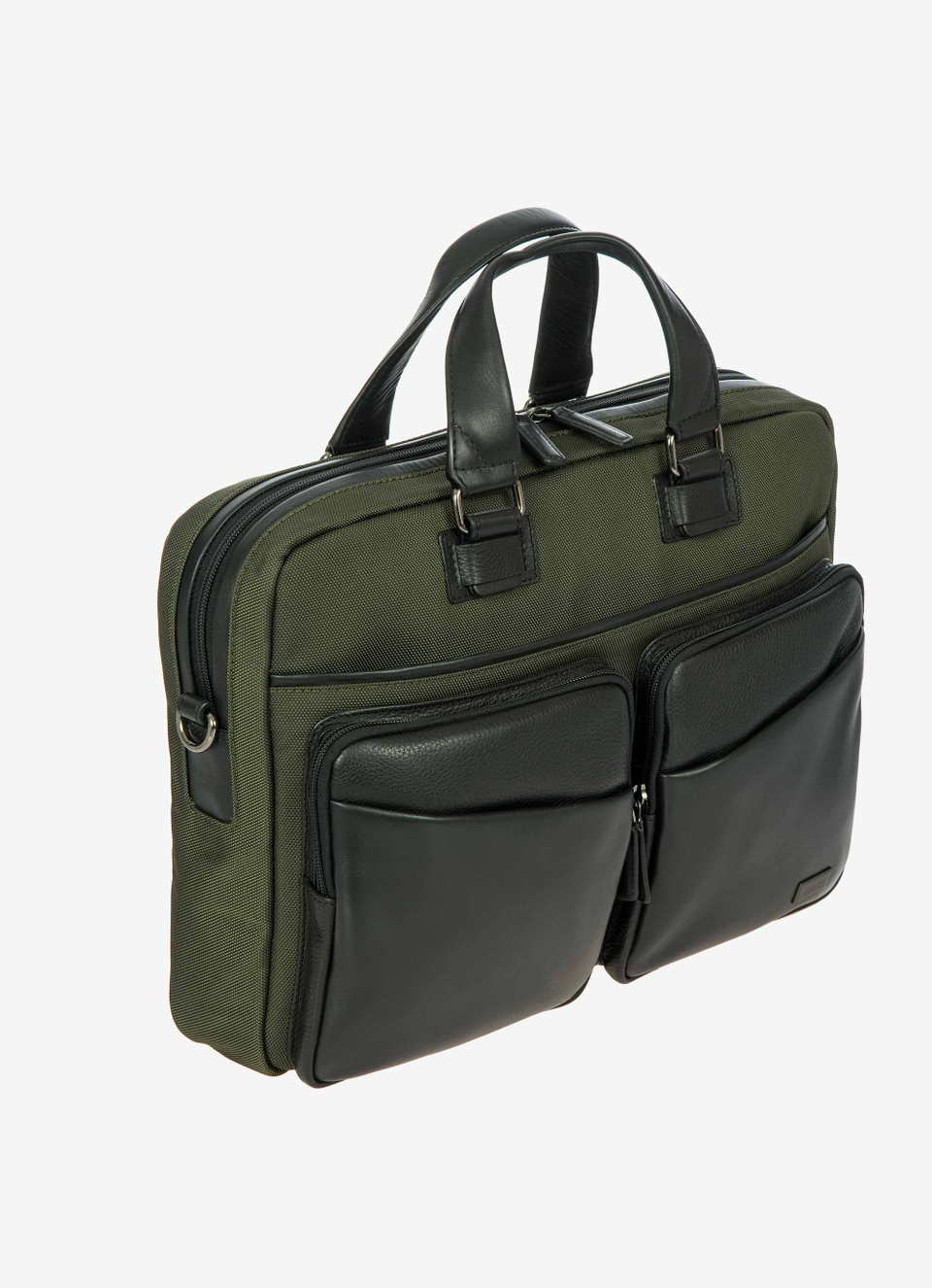 Maletín para portátil de piel y nailon, colección Monza - Bric's