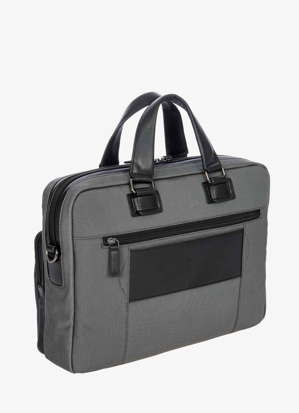 Maletín para portátil de piel y nailon, colección Monza - Bric's