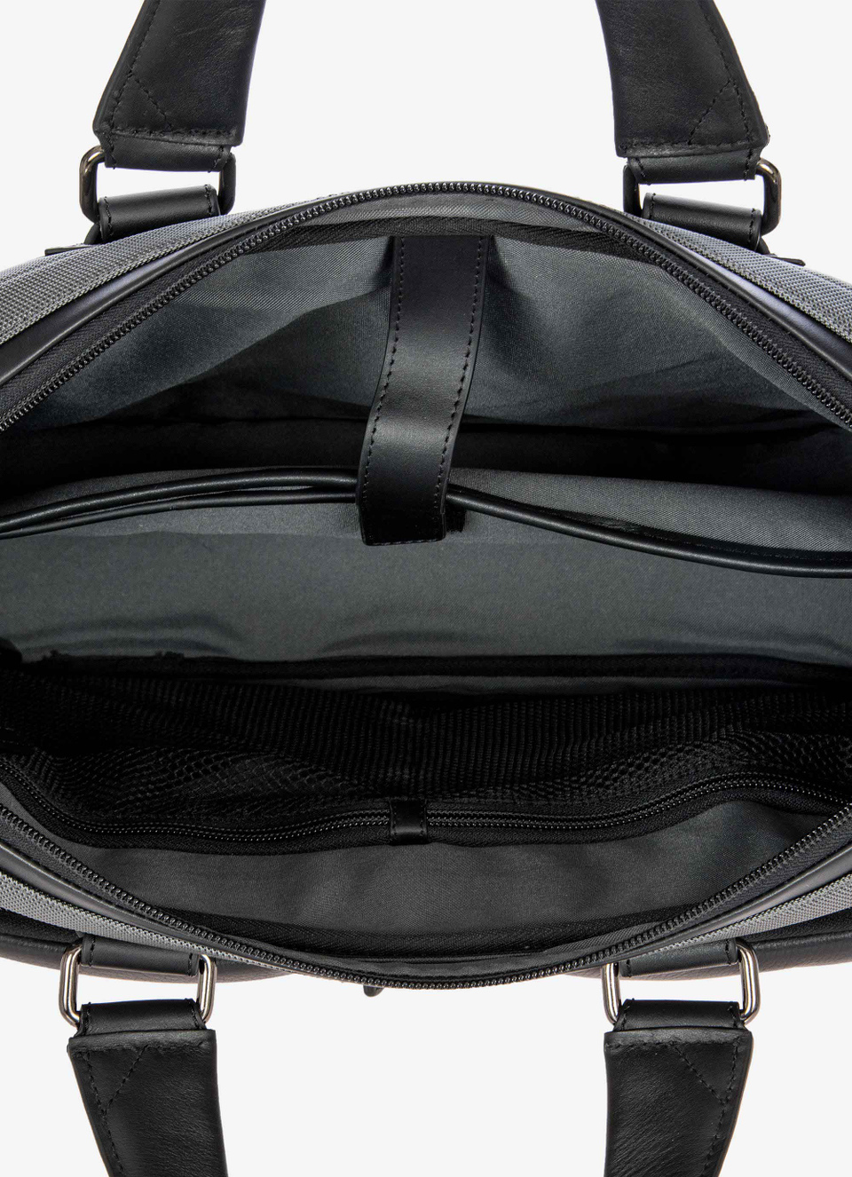 Maletín para portátil de piel y nailon, colección Monza - Bric's