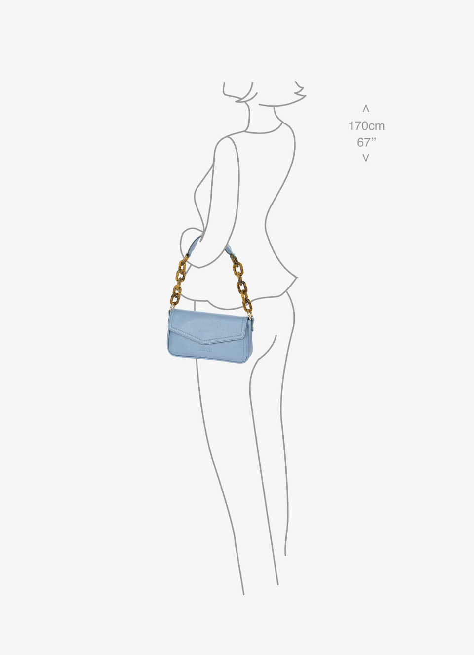 Begonia borsa baguette in pelle - Bric's