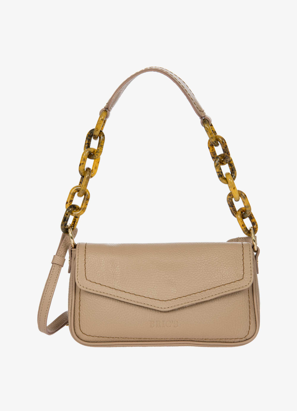 Begonia leather baguette bag - Bric's