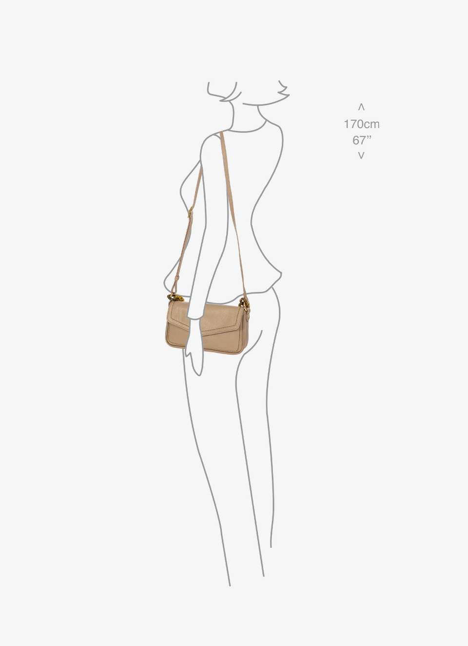 Begonia leather baguette bag - Bric's