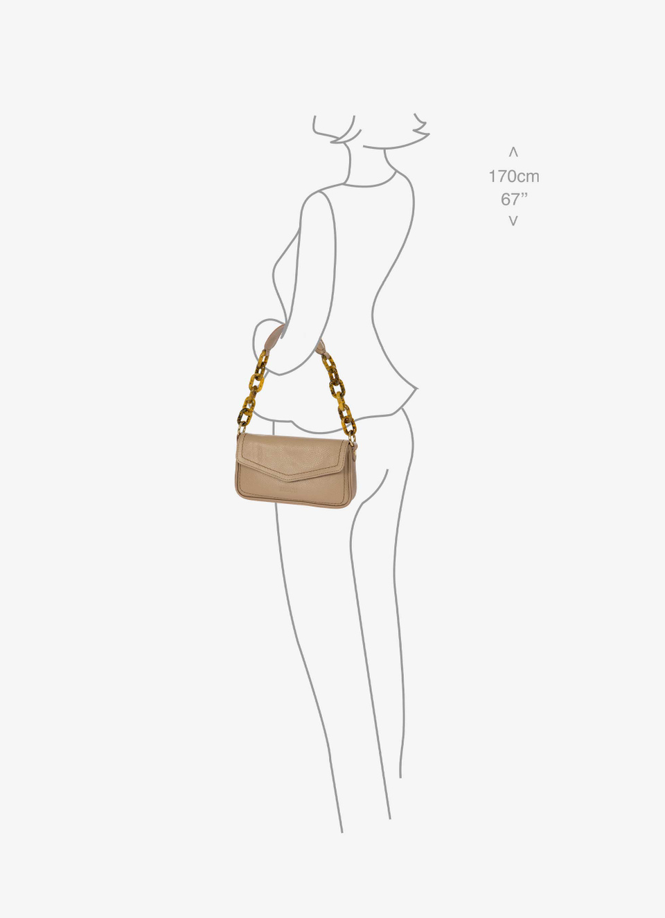 Begonia leather baguette bag - Bric's