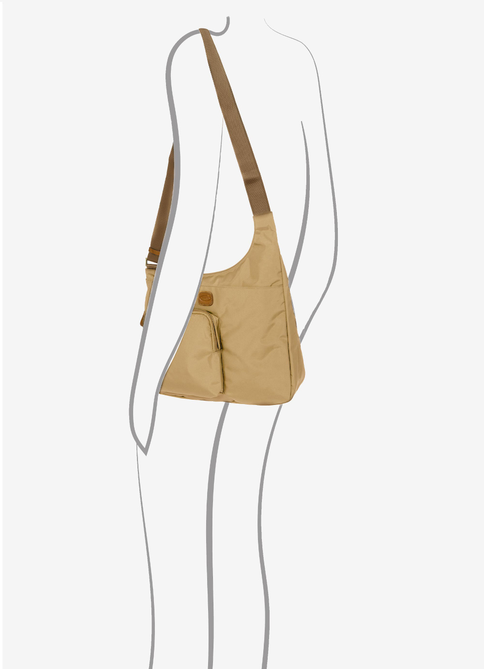 Recycled nylon medium shoulderbag - Bric's