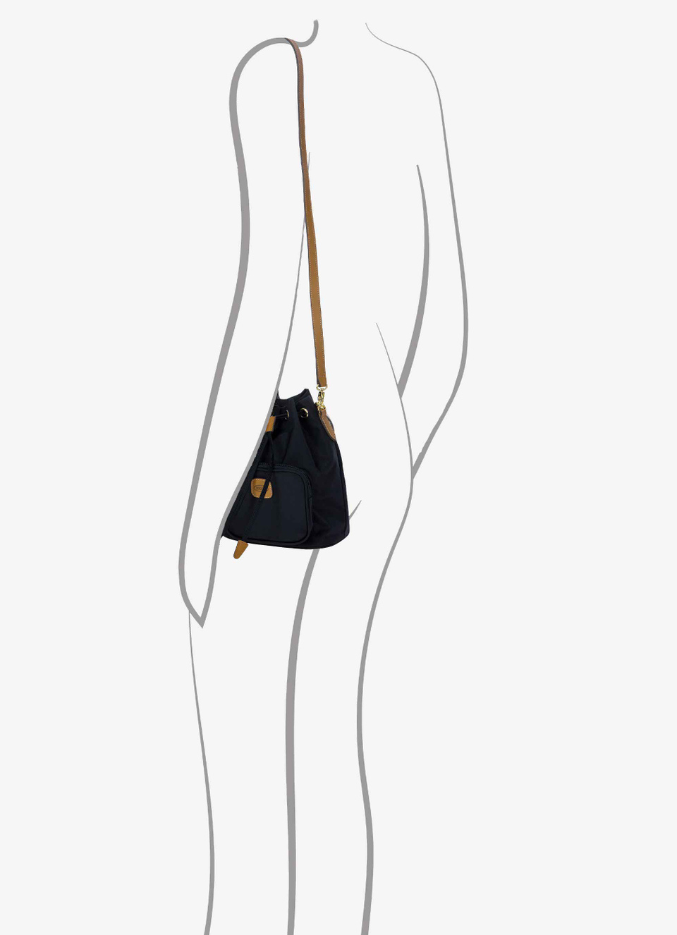 Bolso bucket de nailon reciclado - Bric's