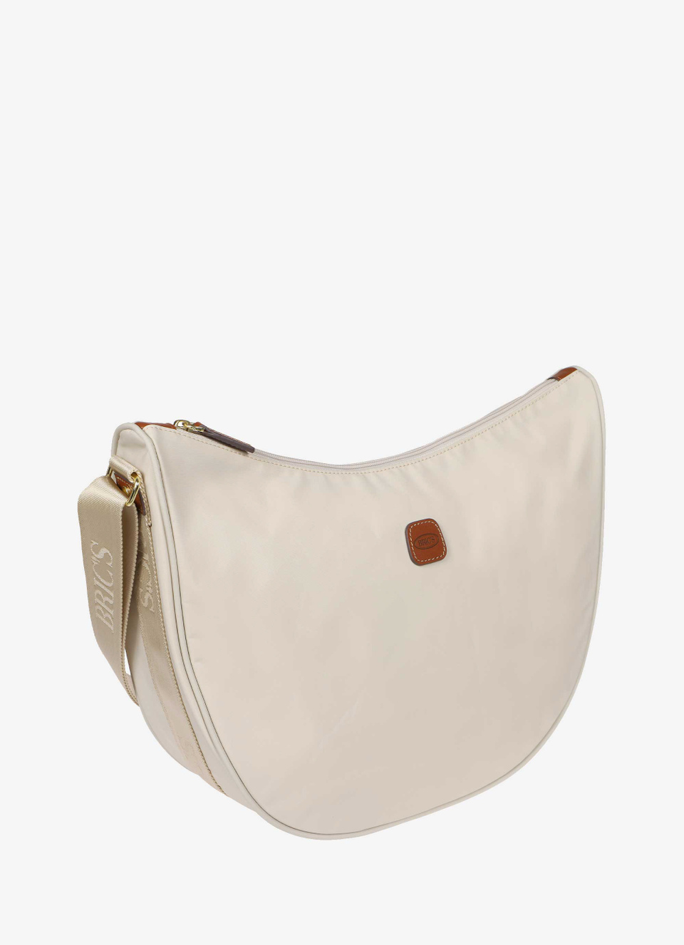 Recycled fabric Halfmoon bag large - Bric's