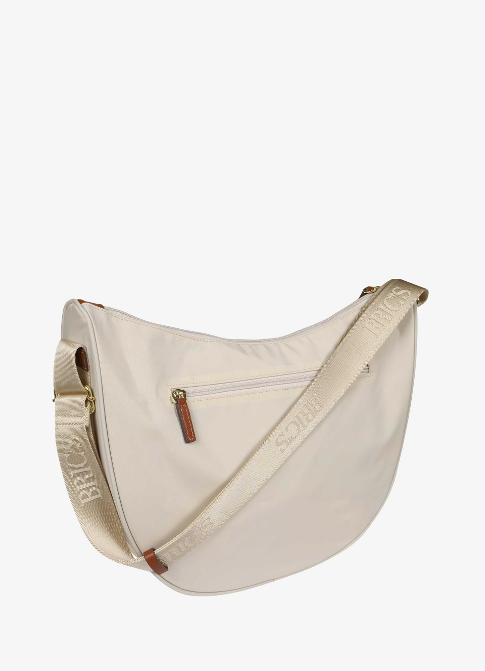 Recycled fabric Halfmoon bag large - Bric's