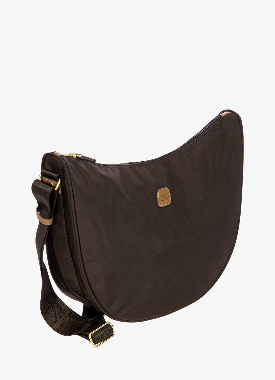Grand sac bandoulière demi-lune en nylon - Bric's