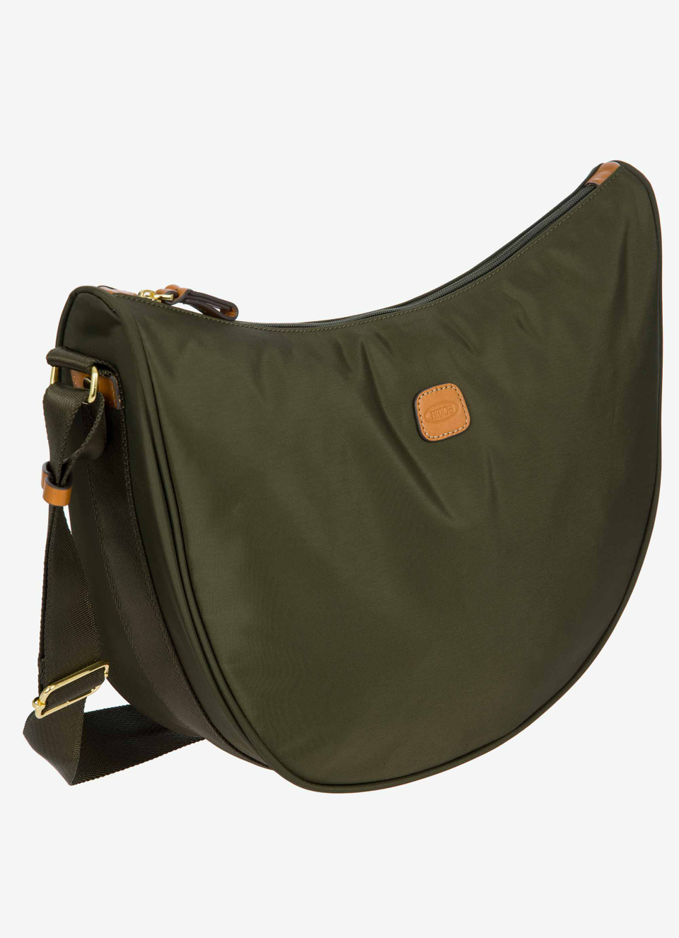 Grand sac bandoulière demi-lune en nylon - Bric's