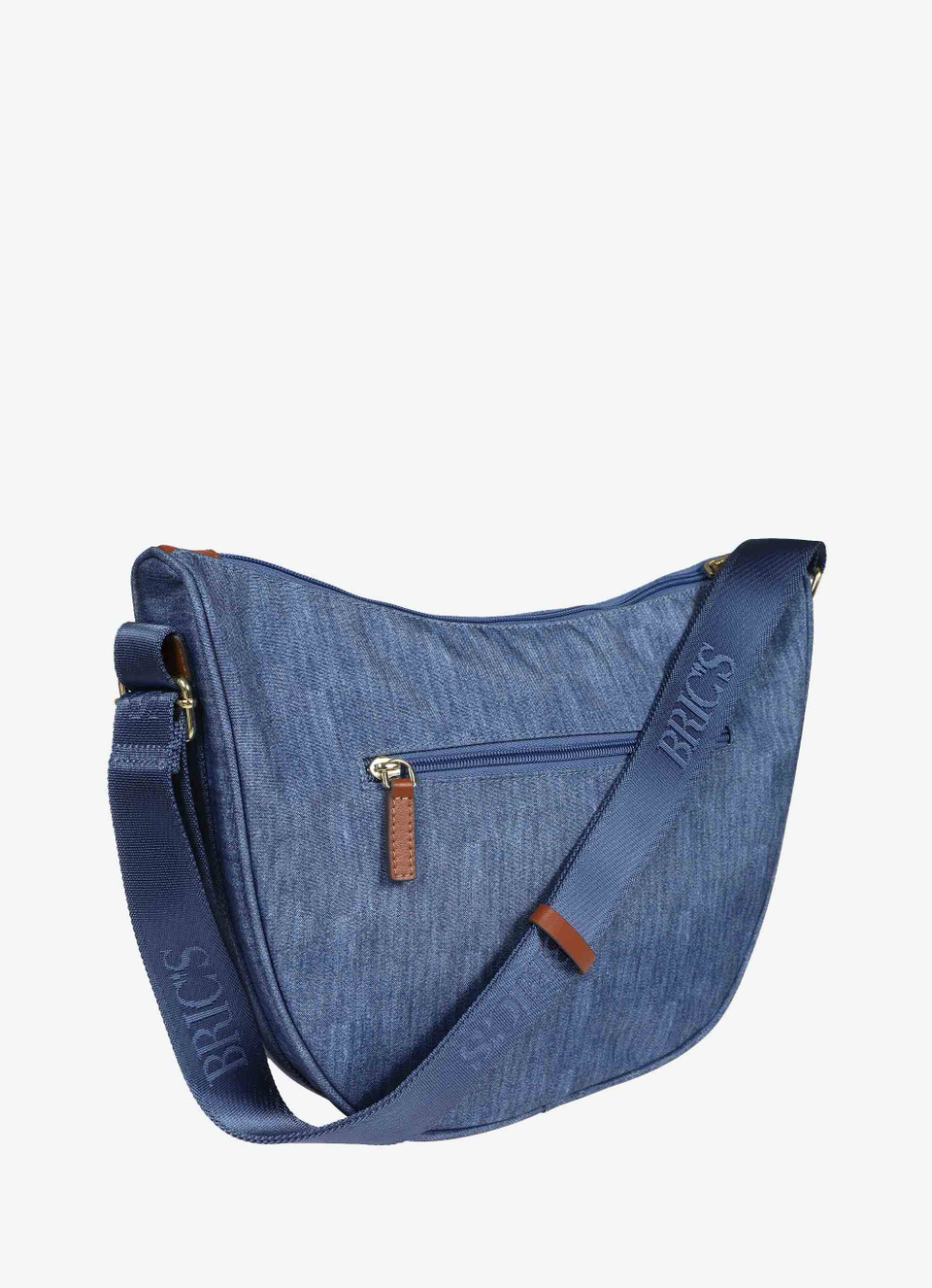 Recycled fabric Halfmoon bag medium - Bric's