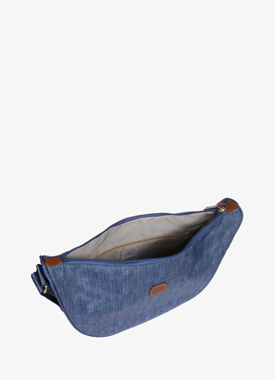 Recycled fabric Halfmoon bag medium - Bric's